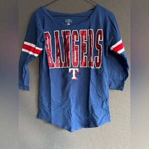 Texas Rangers blue shirt